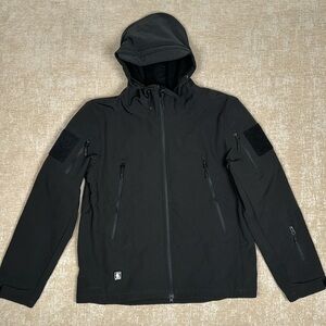 FREE SOLDIER Men's Outdoor Waterproof Soft Shell Hooded Military Tactical Jacket